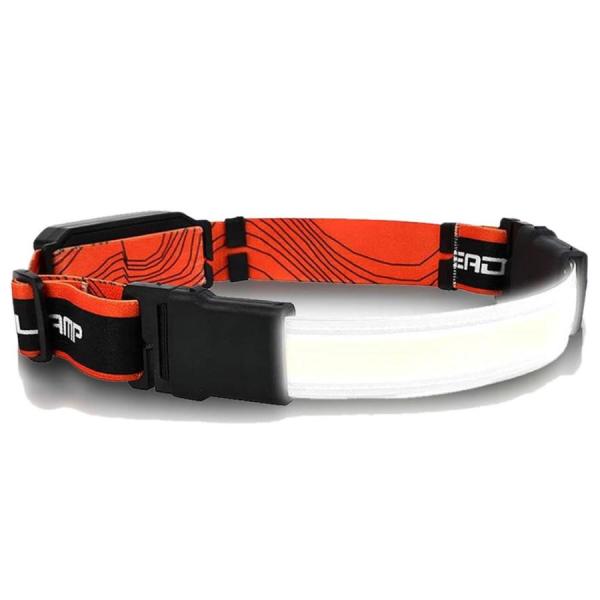 ヘッドライト LED 20COB 充電式 広角 210度 ブロードビーム 薄型 350LM 登山 ウ...