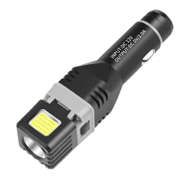 懐中電灯 LED XPG COB 多機能 ワークライト LEDライト USB充電 非常時 脱出ハンマ...