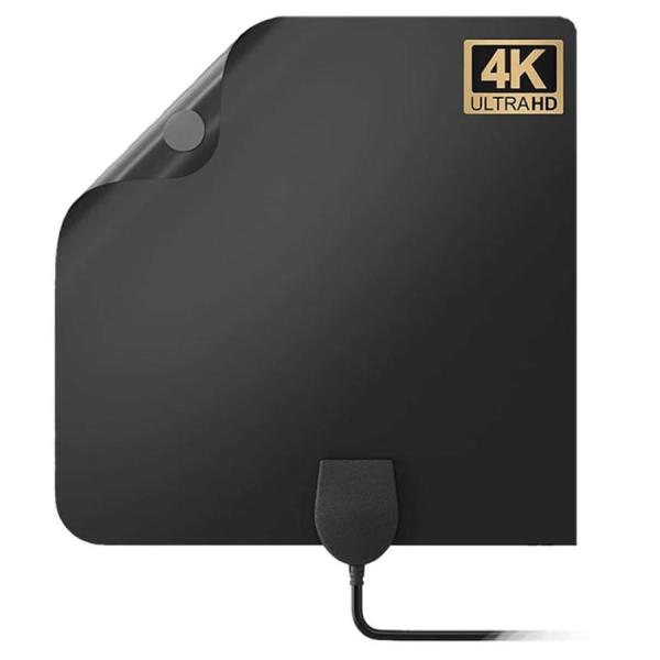 2個セット 室内アンテナ 貼る テレビアンテナ 360度 全方位受信 350KM 受信範囲 4K H...