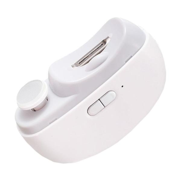 2個セット 電動 爪切り 2in1 爪切り 研磨 やすり USB充電式 LEDライト 2段階強さ調節...