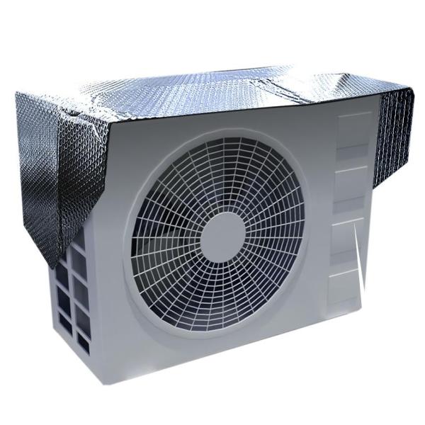 エアコン室外機カバー 磁石付き エアコン 室外機 カバー 遮熱シート マグネットタイプ 保護 アルミ...