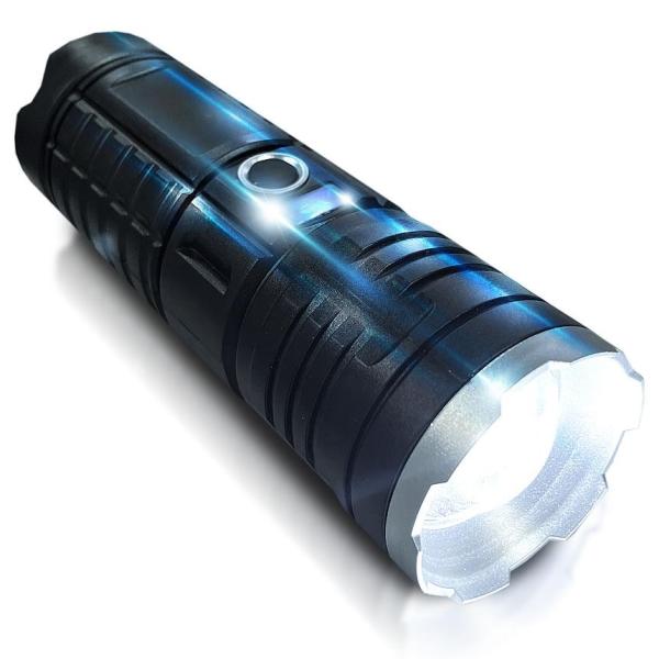 2個セット 懐中電灯 LED 超高輝度 600ルーメン 明るさ調節 USB充電式  作業灯 ズーム機...