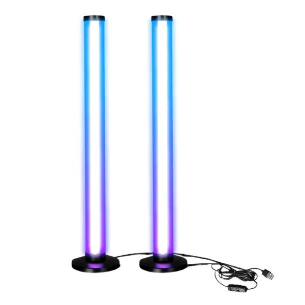 5個セット デスクツインタワー ツインタイプ 照明 フロア スタンド LED ライト 音感知 Blu...