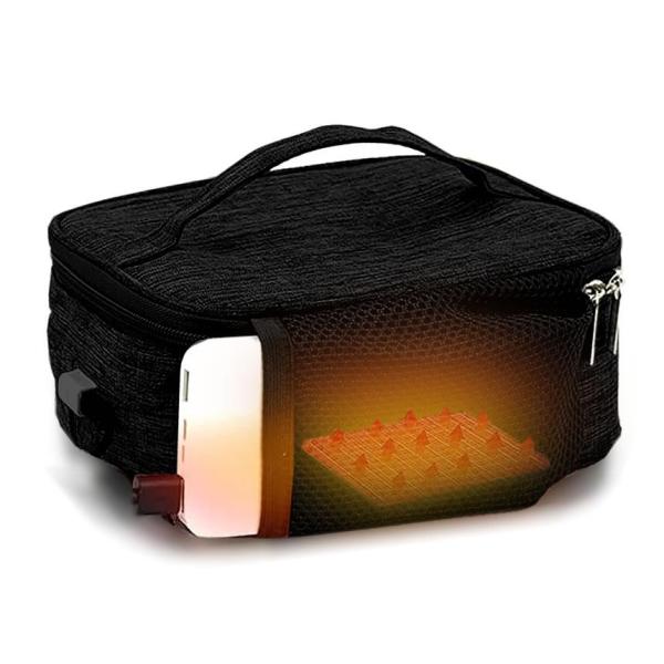 保温バッグ 最強 お弁当 USB給電式 保冷 保温 2.5L 50度まで保温 大容量 軽量 防水 持...