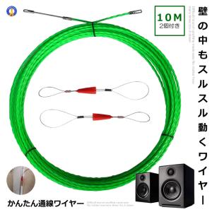 通電ワイヤー 10m 牽引するリード線2個付き 直径4.5mm 通線 通電ワイヤー 10m 牽引するリード線2個付き 直径4.5mm 通線
