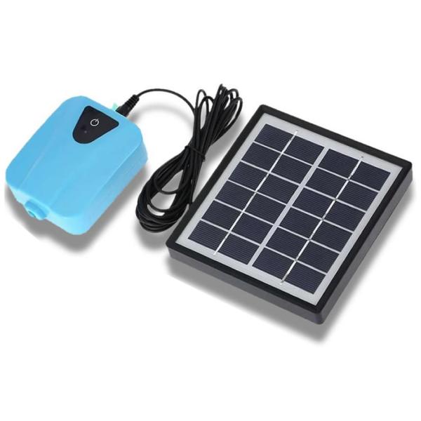 ソーラーポンプ 充電式 エアポンプ 酸素 池 通気装置 エアストーン 水族館 エアポンプ付き 5v ...