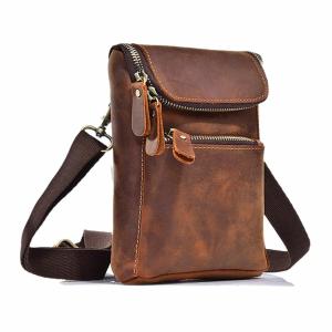 ヴィンテージ風 レザー調 バッグ 高級感 大人 ウエスト