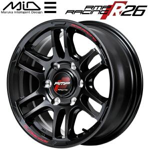 MID RMP RACING R26 ホイール4本 クリスタルブラック 6.5J-16inch 6H/PCD139.7 inset+38｜nextsportsys2