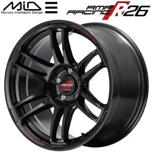 MID RMP RACING R26 ホイール1本 クリスタルブラック 7.5J-17inch 5H/PCD114.3 inset+48｜nextsportsys2