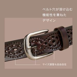 ベルト レディース レザーベルト 本革 女性用...の詳細画像4