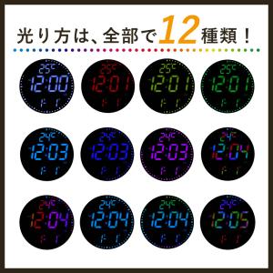 壁掛け 時計 LED デジタル おしゃれ 北欧...の詳細画像4