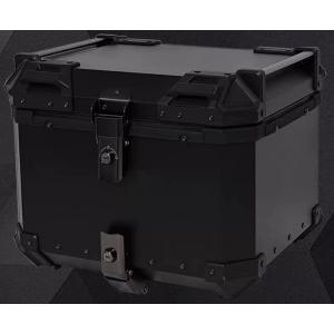 クロスカブ バイク リアボックス 65L ブラック ダイヤルロック トップ