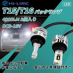 LED トヨタ ハイエース マイナー後 KDH TRH2 バックランプ T10/T15/T16兼用 後退灯 LED キャンセラー内蔵 ホワイト 2個セット 送料無料