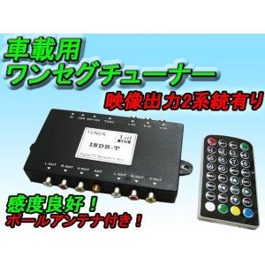 車載地デジワンセグチューナー　映像出力2系統あり
