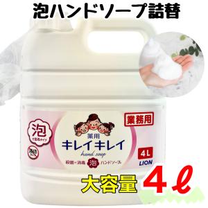 キレイキレイ 薬用 泡ハンドソープ 4Ｌ シトラスフルーティの香り 液体 業務用 大容量 殺菌 消毒 コストコ COSTCO 15432｜nextstreet