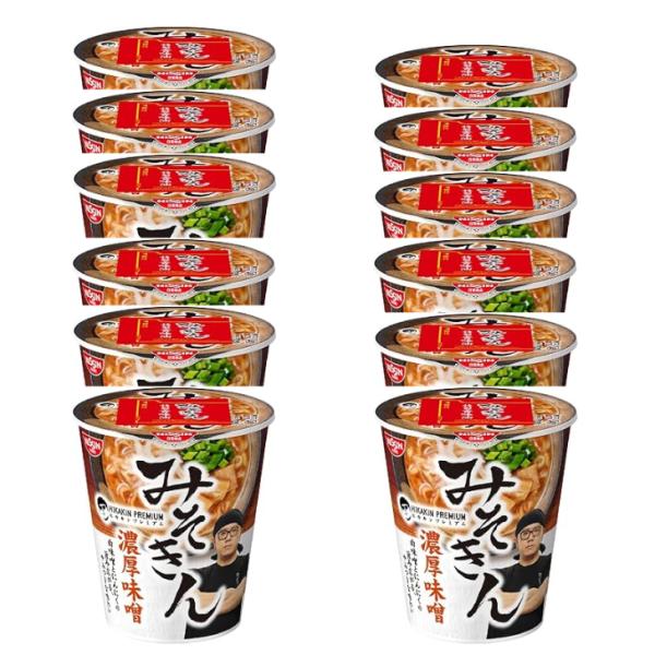 【12個セット】新みそきん HIKAKIN ヒカキン カップ麺 賞味期限26年1月31日