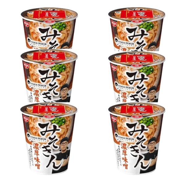 【6個セット】新みそきん HIKAKIN ヒカキン カップ麺 賞味期限26年1月31日