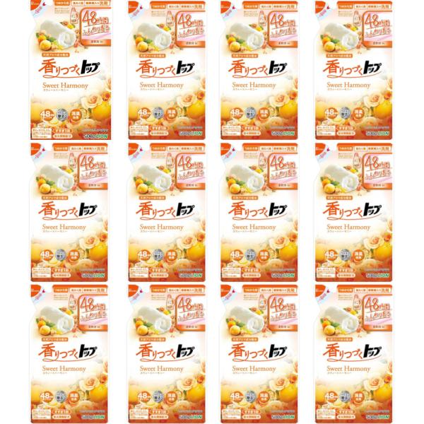 【12袋セット】トップ 香りつづく Sweet Harmony つめかえ用 500g