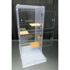 組み立て式　フクロモモンガケージ　35×35×75　ルーバースノコ付