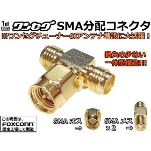 小型●ワンセグアンテナ分配コネクタ/ SMA 分岐アダプタ●低損失