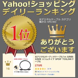 光デジタルオーディオケーブル1m 光角型-光角...の詳細画像1