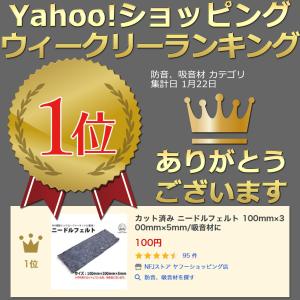 カット済み ニードルフェルト 100mm×30...の詳細画像1