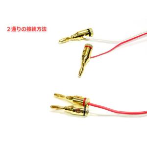 Φ4mm対応 金メッキバナナプラグ 赤黒4個セットの詳細画像2