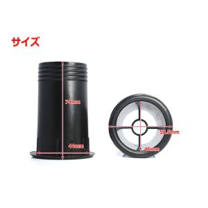 樹脂製 スピーカーバスレフポート2個セット Φ...の詳細画像1