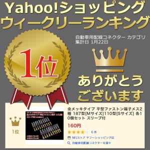 金メッキタイプ 平型ファストン端子メス2種 1...の詳細画像1