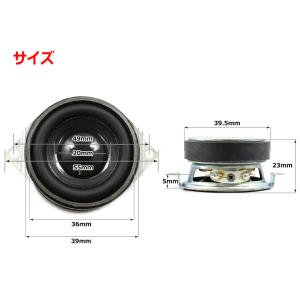 小型 フルレンジスピーカーユニット1.5インチ...の詳細画像1