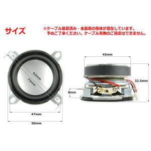 フルレンジスピーカーユニット2インチ(50mm...の詳細画像1
