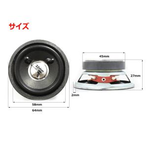 フルレンジスピーカーユニット2.5インチ(60...の詳細画像1