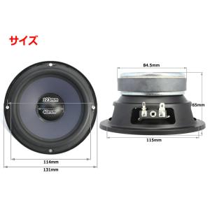 ミッドレンジユニット4.5インチ(115mm)...の詳細画像1
