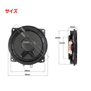 超薄型 平面フルレンジスピーカーユニット3イン...の詳細画像1