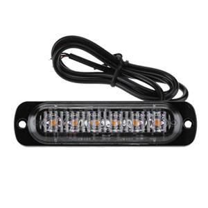 VORCOOL 18W 12-24V 6LED 緊急用ストロボライト 緊急用ランプ トラックルーフトップストロボ ライトバー