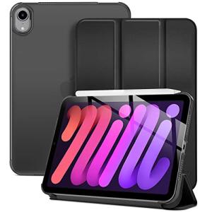 ProCase iPad Mini6 ケース 2021 8.3インチ スリム 三つ折りスタンド ハードバックカバー 適用機種：iPad Mini 6世代 2021 -ブラック