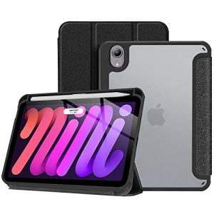 ProCase iPad Mini6 ケース 2021 ペンホルダー付き 耐衝撃保護ケース 三つ折りスタンド マットバックカバー 適用
