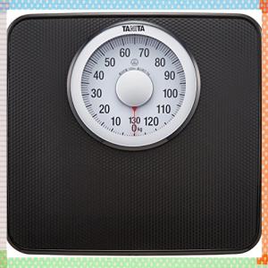 タニタ 体重計 アナログ 大画面 ブラック HA-650 BK 見やすい大きな目盛版