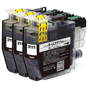 LC3111 BK 3本セット brother用 ブラザー互換エレスタ製インク 1年保証 残量表示 APEX社製ICチップ 日本国内梱包