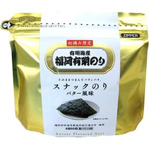 ４袋… ４袋セット スナックのり　バター風味　8切80枚入 × *