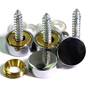 BizDez 飾りビス 化粧ビス 鏡止め 化粧キャップ ねじ装飾キャップ ビス用キャップ 表札 プレート 留金具 銅製