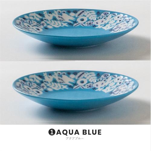 みのる陶器　KUKKA-クッカ-軽量14cmプレート2枚セット　アクアブルー 日本製 美濃焼　ゆうパ...
