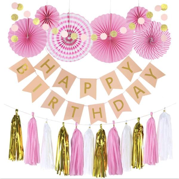 誕生日飾り付け　装飾セット　おしゃれかわいい　SNS映え　バースデーガーランド　男の子　女の子　ピン...