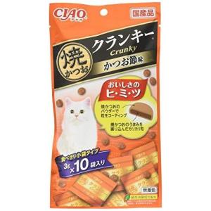チャオ (CIAO) 猫用おやつ 焼かつおクランキー かつお節味 3g×10袋×6個入り