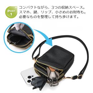スマホショルダー PUレザー ポーチ ポシェッ...の詳細画像2