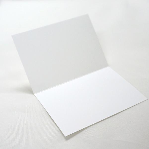 A5大 2つ折カード 【50枚入】インクジェット専用紙 ホワイト 席札 メニュー サンキューカード ...