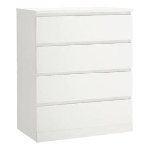 IKEA イケア  MALM マルム チェスト 引き出し ４段 ホワイト 80x100 cm｜ニックス
