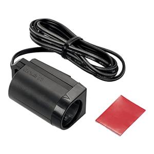 エーモン 電源ソケット DC12V/24V80W以下 貼り付けタイプ