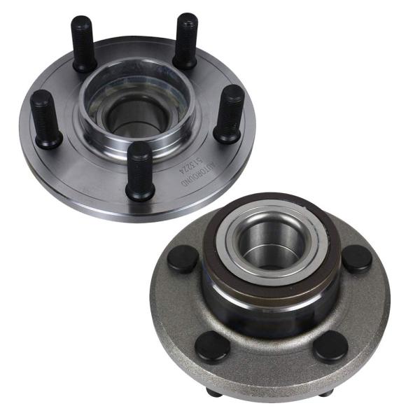 【並行輸入品】Autoround 513224 ペア フロントホイールハブとベアリングアセンブリ R...