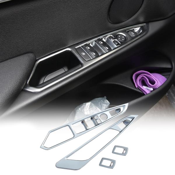 【並行輸入品】 Window Lift Button Panel Cover Trim Compat...